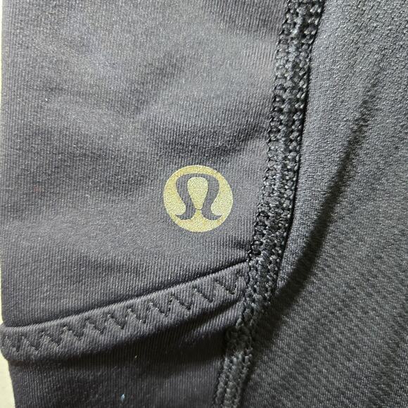 Lululemon Run Mod Moves Crop Mid Rise Leggings in Black Women's Size 2 - Picture 11 of 12